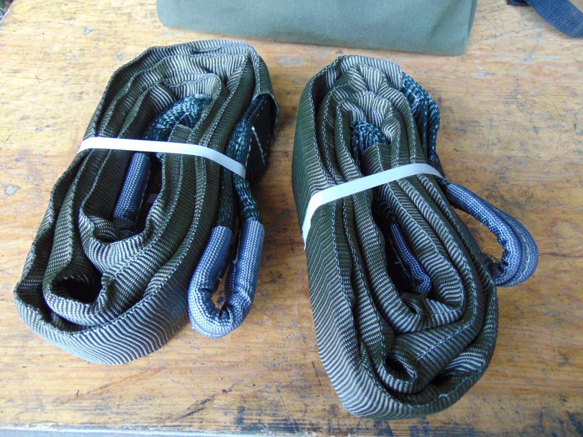 2 x Winching Straps with Bag, New & Unused - Image 2 of 5