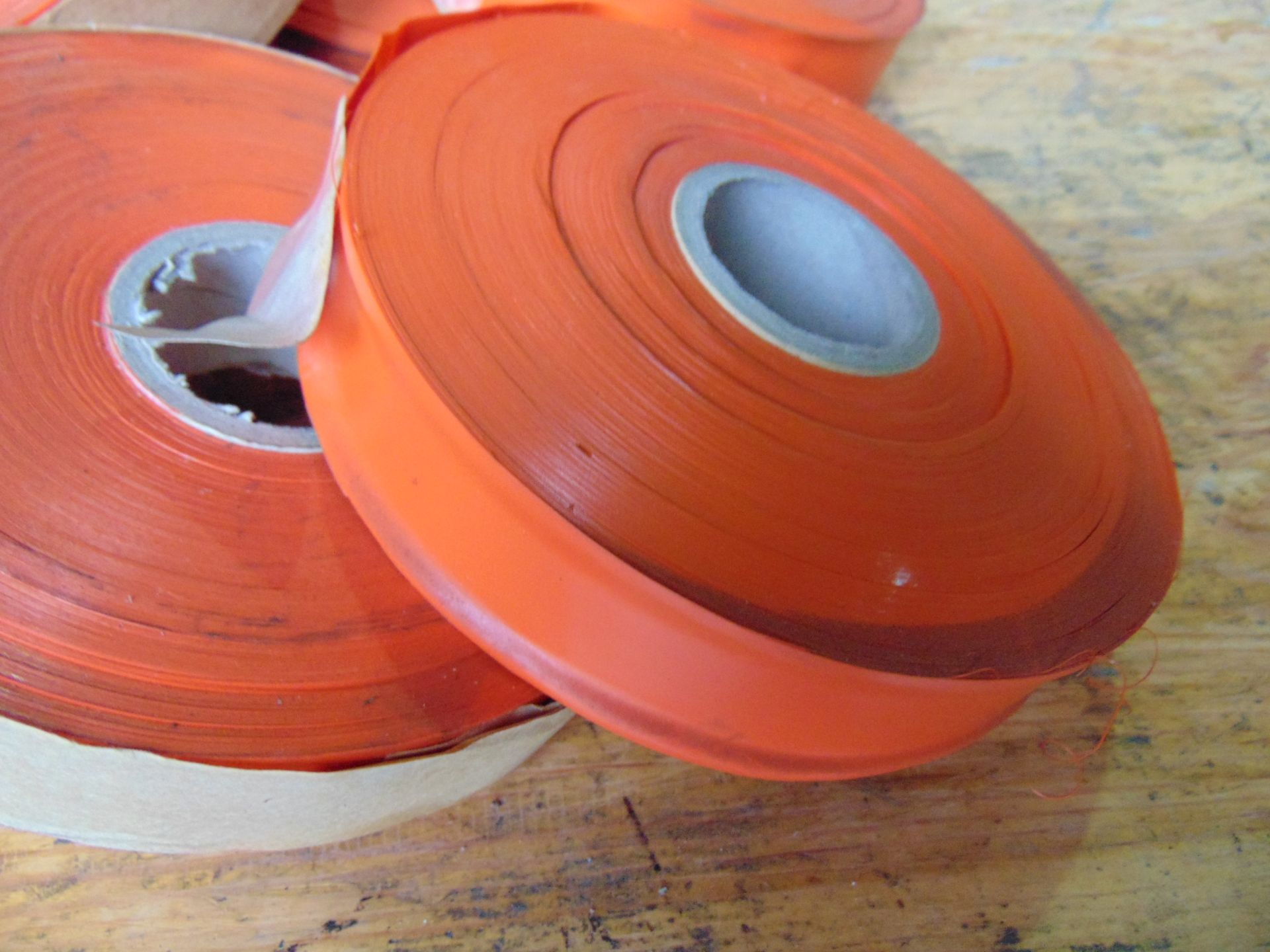 10 x Rolls of Orange Mine Tape - Image 2 of 5