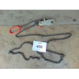 Unissued Lifting Chain w/ Quick Release Hook - From MOD