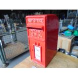 Cast Iron GR Royal Mail Red Post Box c/w Keys and Delivery Panels