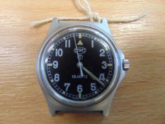 V Nice CWC W10 British Army Service Watch Water Proof to 5ATM Nato Marks, Date 2005, New Battery