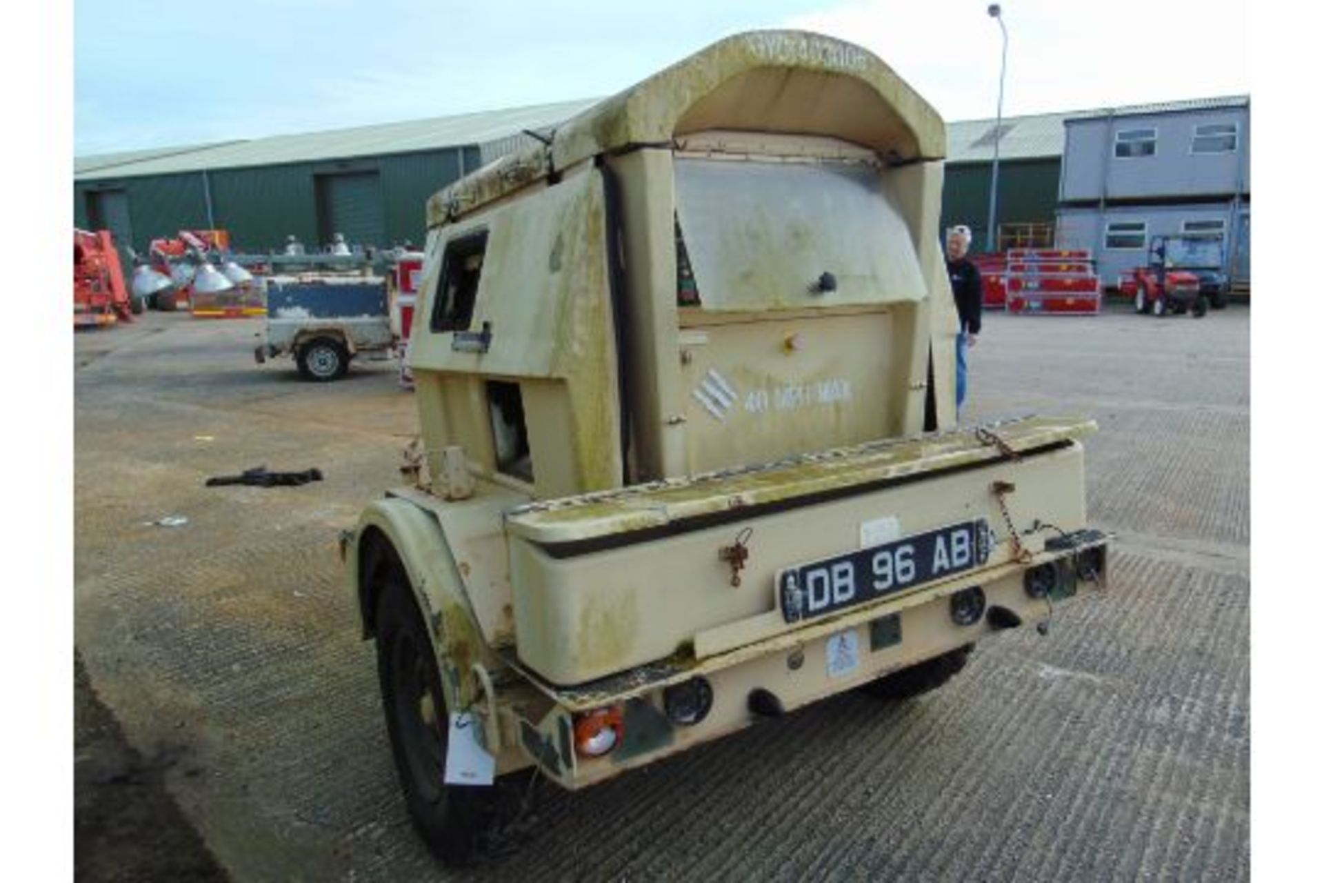 Lister 4 Cylinder Diesel 15 KVA Generator on Penman 2 Axle Trailer - Bild 4 aus 9