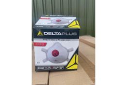 1 PALLET OF 1100 NEW UNUSED DELTA PLUS HIGH QUALITY DUST RESPIRATOR MASKS CE MARKED WITH VALVE