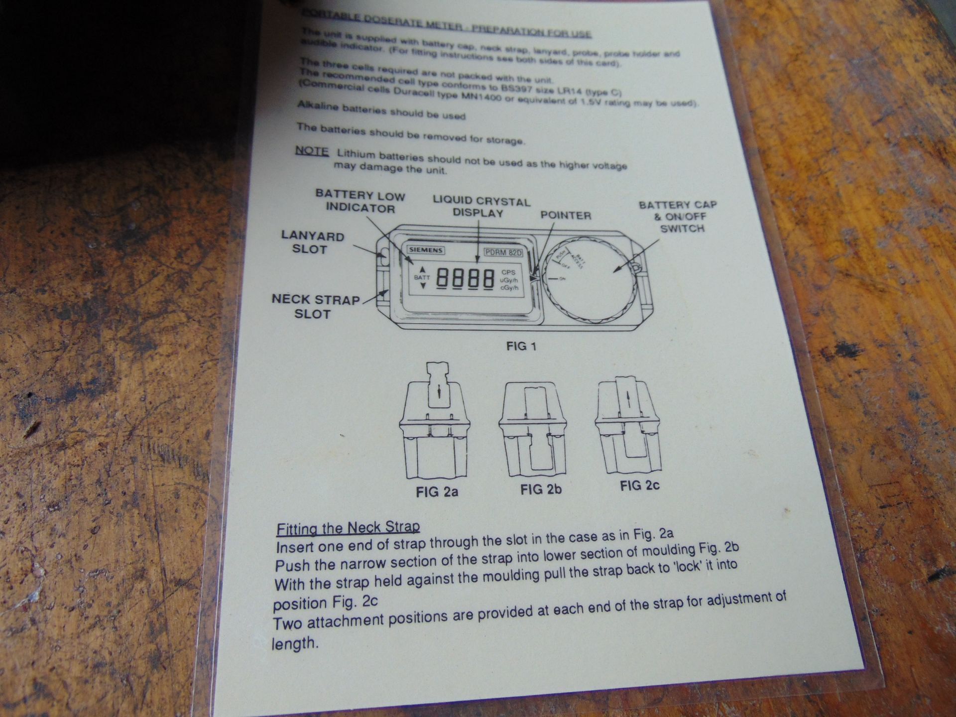 Portable Radiac Dose meter c/w Probe - Image 5 of 5