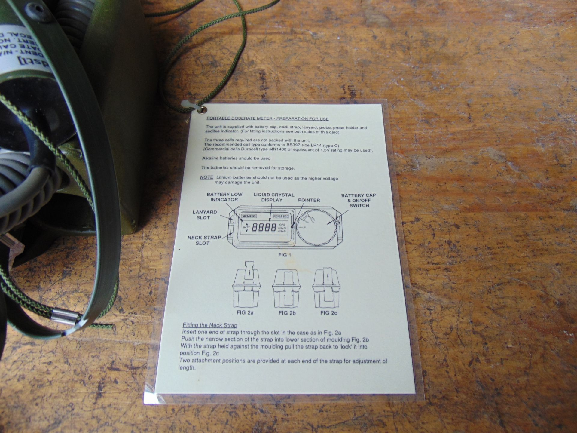 Portable Radiac Dose meter c/w Probe - Image 6 of 6