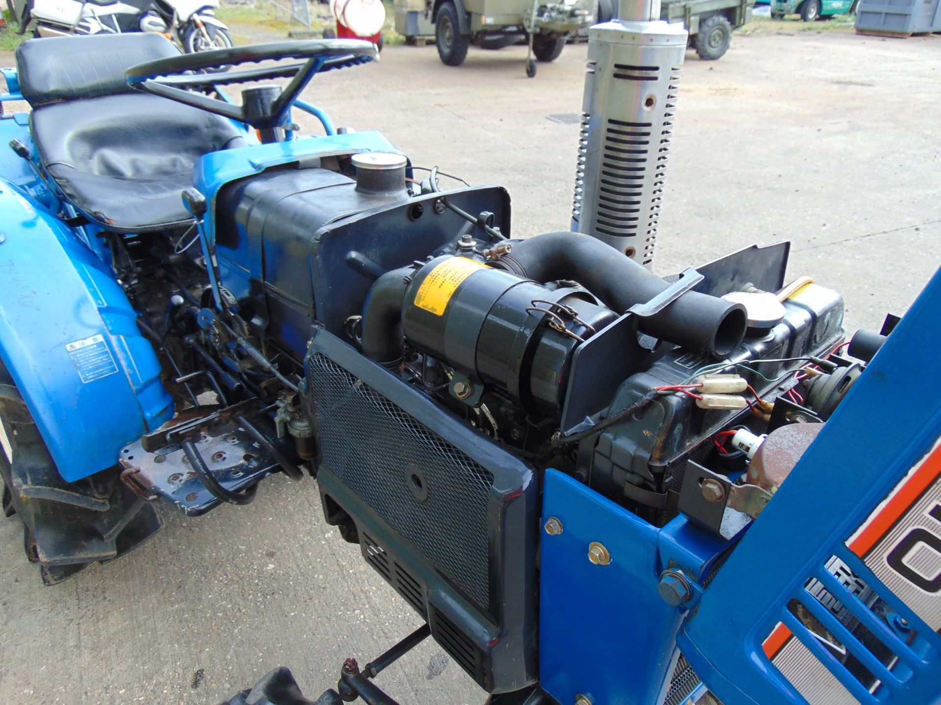 Iseki 1410 4x4 Diesel Compact Tractor c/w Rotavator 592 hrs, - Bild 8 aus 17