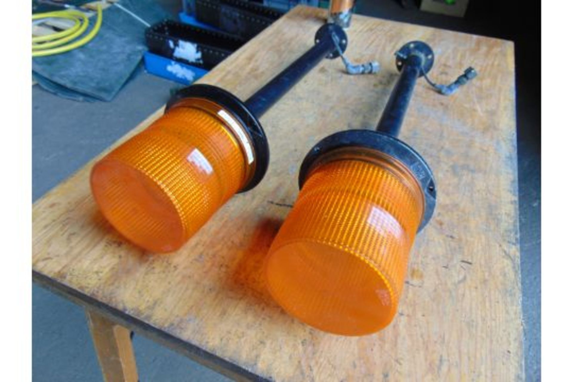 2 x New Unissued High Intensity Flashing Beacons 24v from MoD