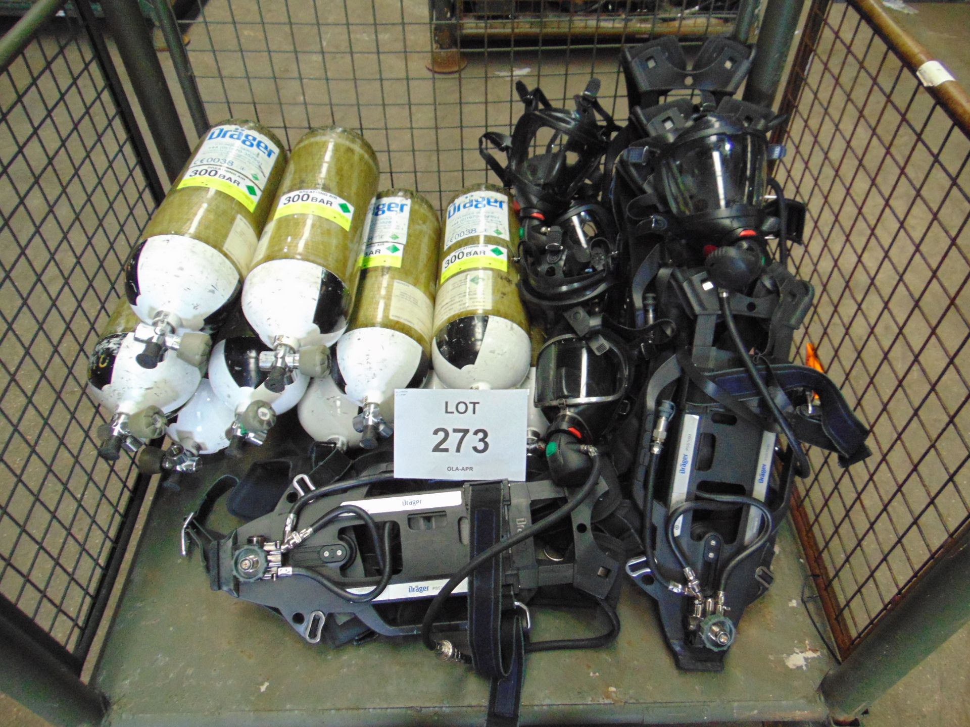 5 x Drager PSS 7000 Self Contained Breathing Apparatus w/ 10 x Drager 300 Bar Air Cylinders - Image 18 of 21