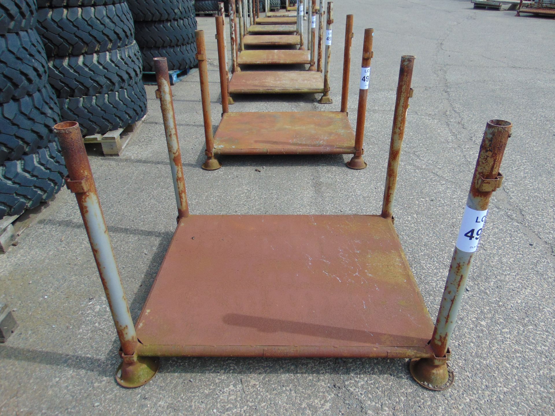 MOD STEEL STACKING POST STILLAGE