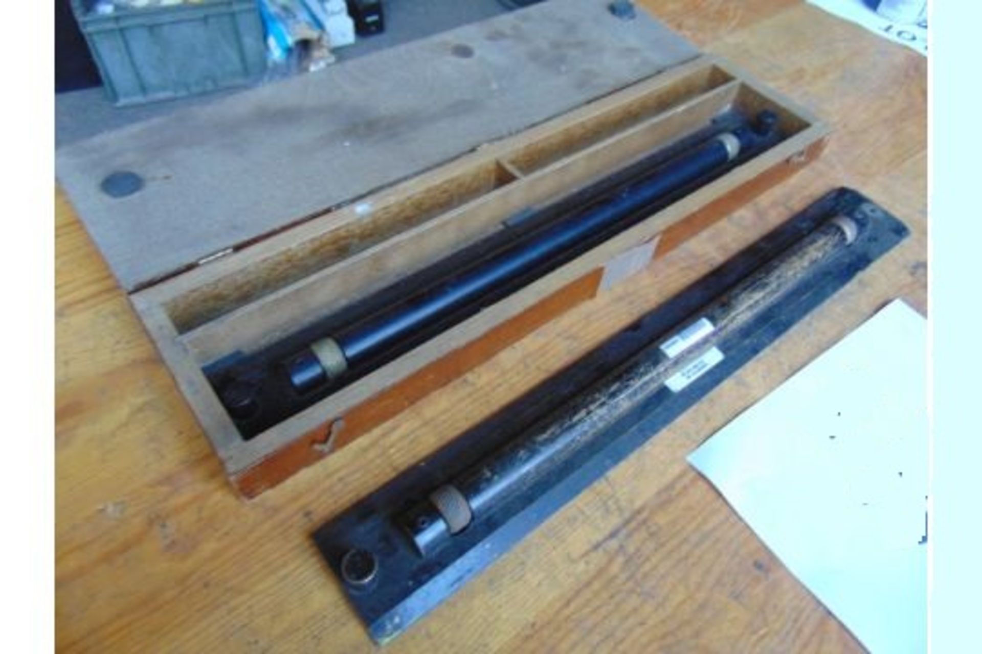 2 x Antique Parallel Navigation Rulers in Original Wooden Box - Bild 3 aus 6