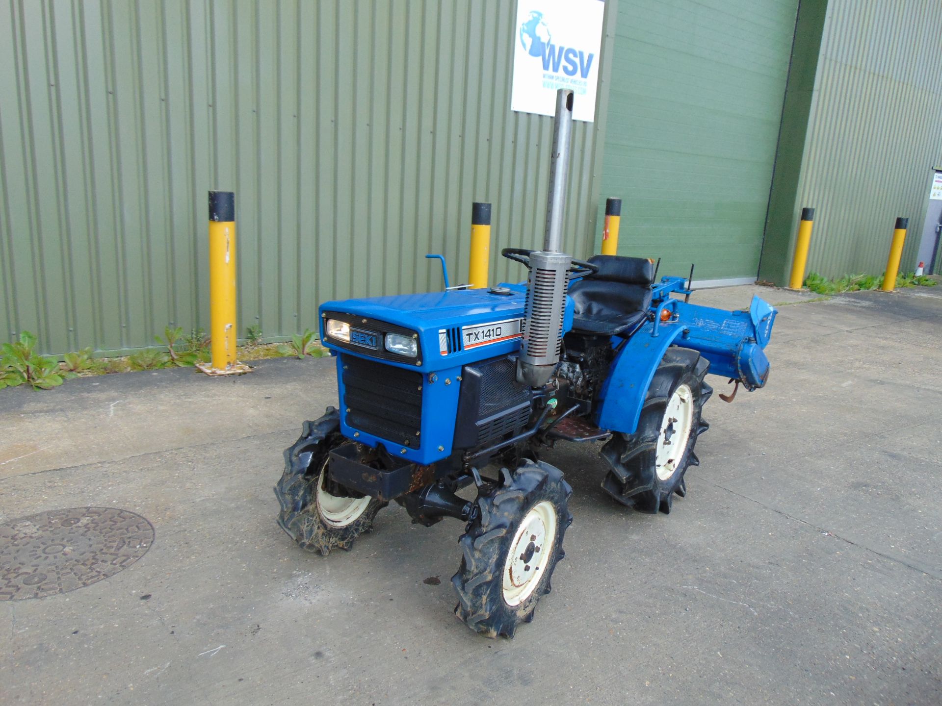 Iseki 1410 4x4 Diesel Compact Tractor c/w Rotavator 592 hrs,