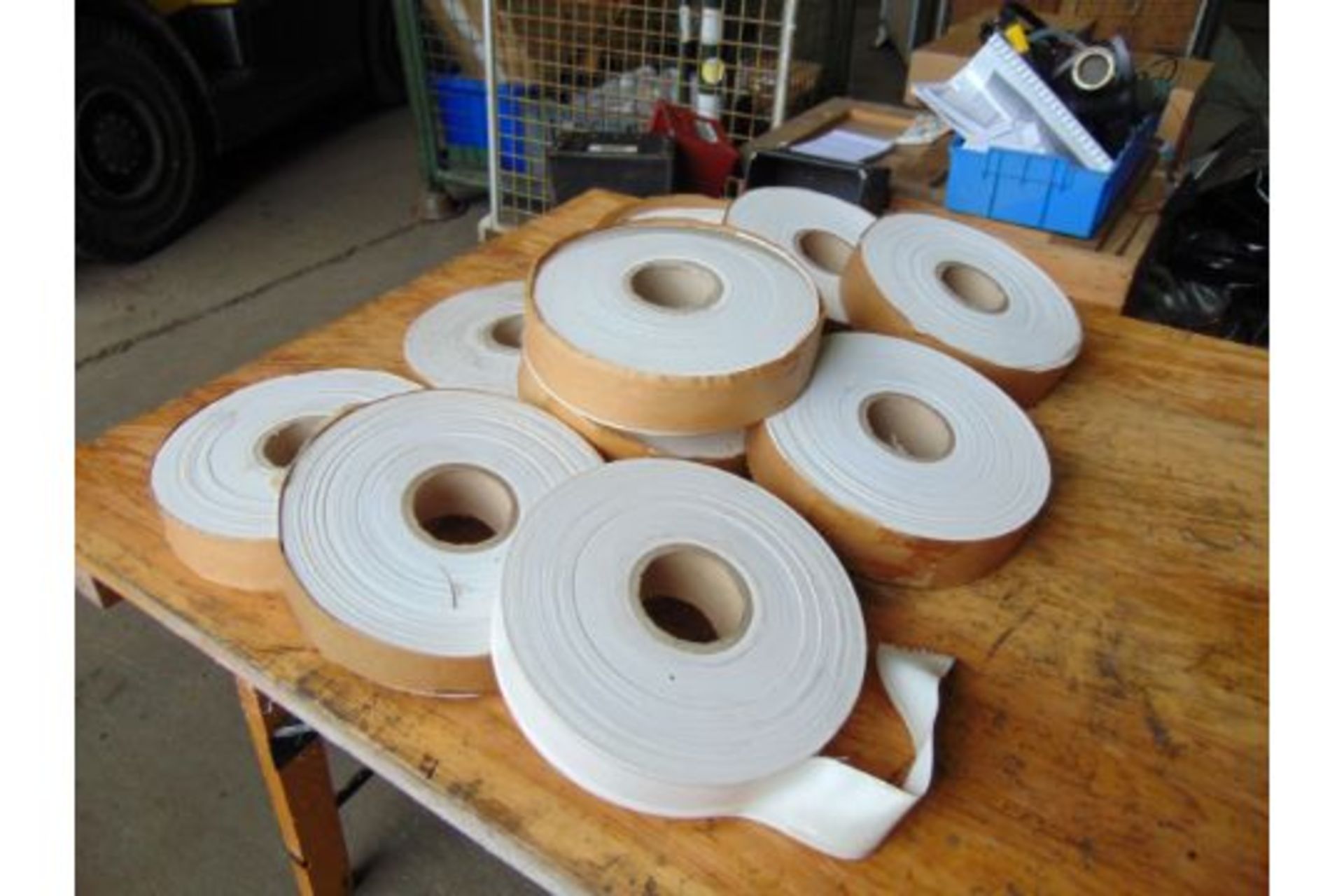 10 x Rolls of White Mine Tape - Image 3 of 4