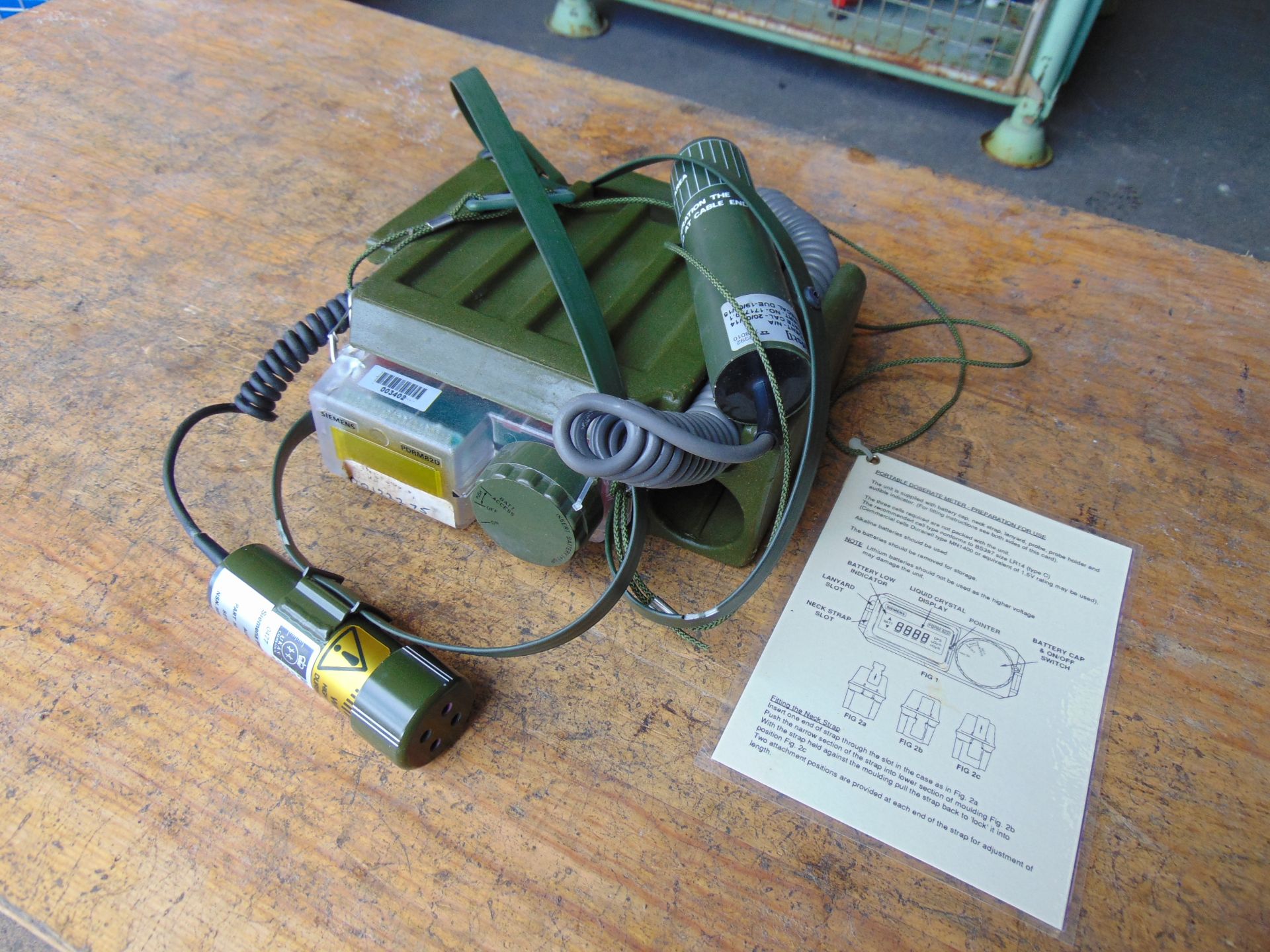 Portable Radiac Dose meter c/w Probe - Bild 3 aus 6