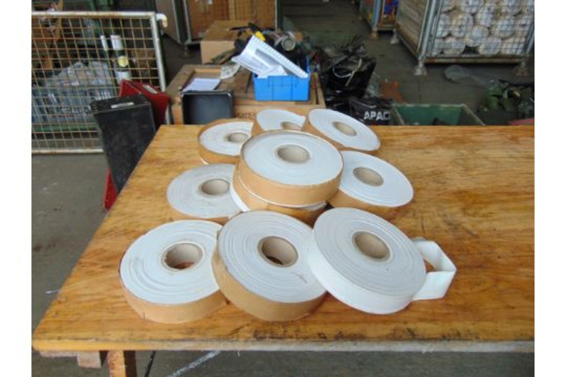 10 x Rolls of White Mine Tape - Image 4 of 4