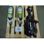 Drager PSS 7000 Self Contained Breathing Apparatus w/ 2 x Drager 300 Bar Air Cylinders