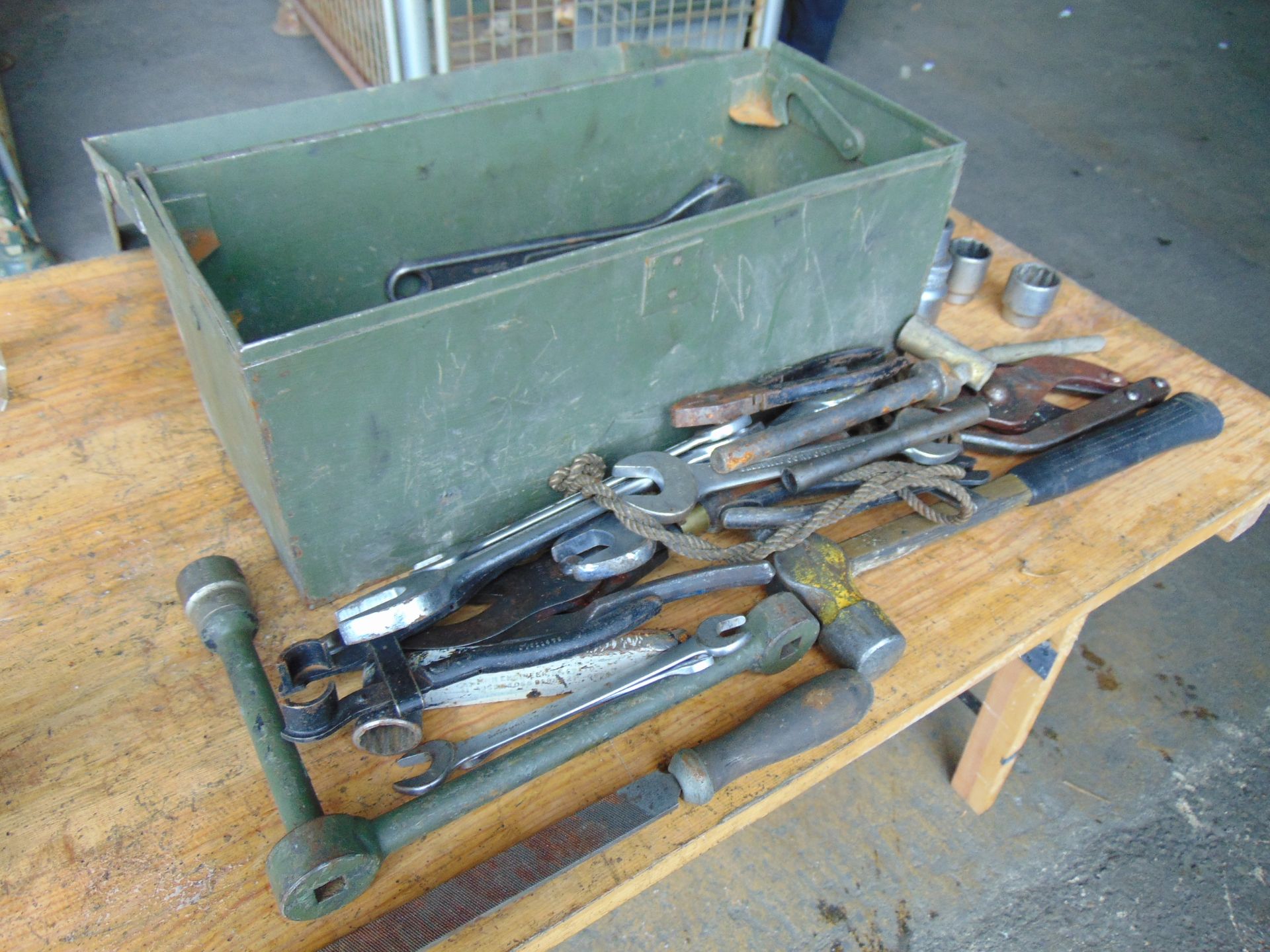 Ex MOD Tool Box w/ Various Tools as shown - Image 3 of 5