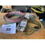 LAND ROVER WOLF CES TOW STRAP AND 3X UNISSUED CARGO BUNGEES