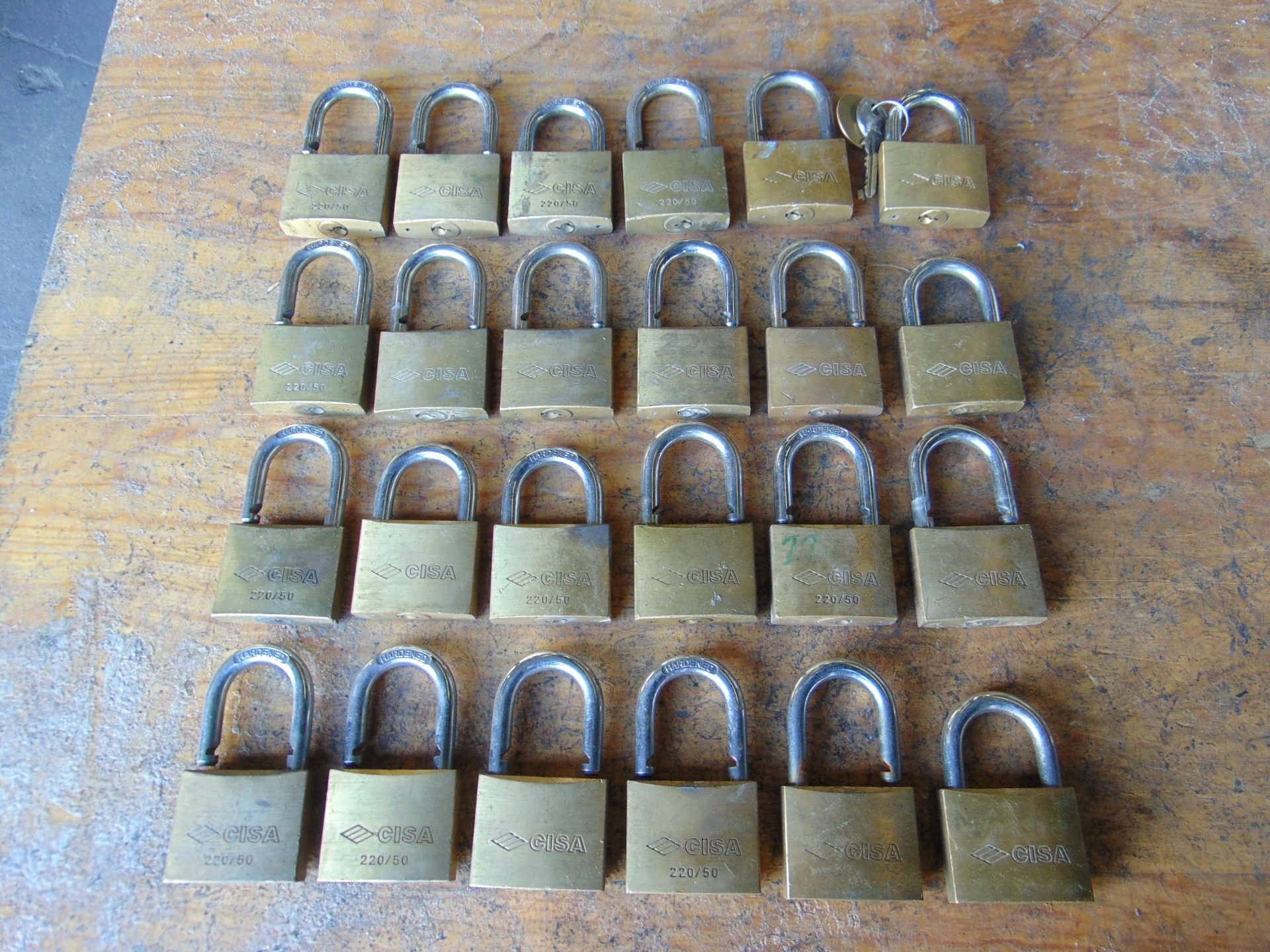 24 x CISA Brass Padlocks - Image 2 of 5
