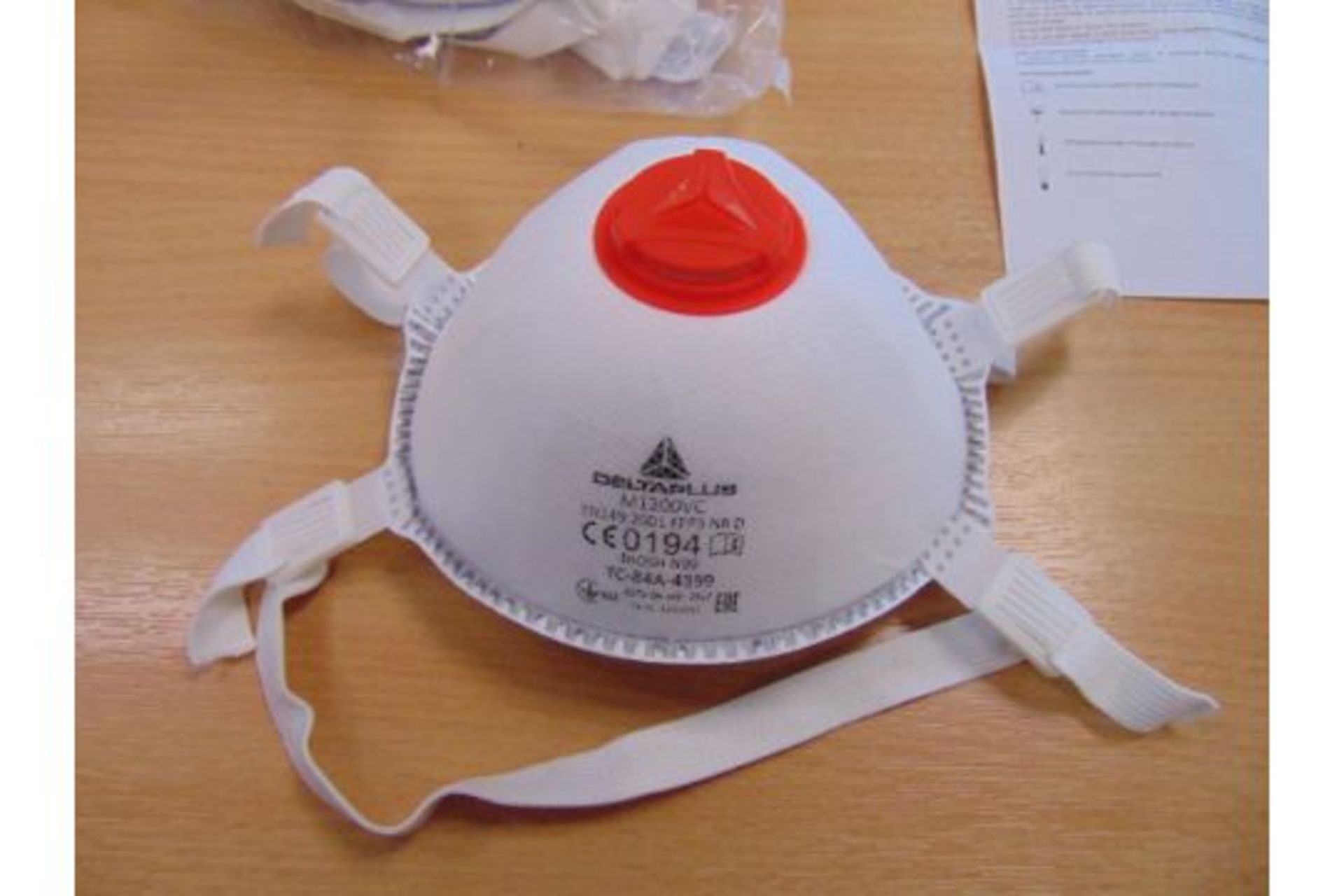 QTY 200 New Unused Delta Plus Dust Masks High Quality with Valve, MoD Reserve Stock - Image 3 of 10