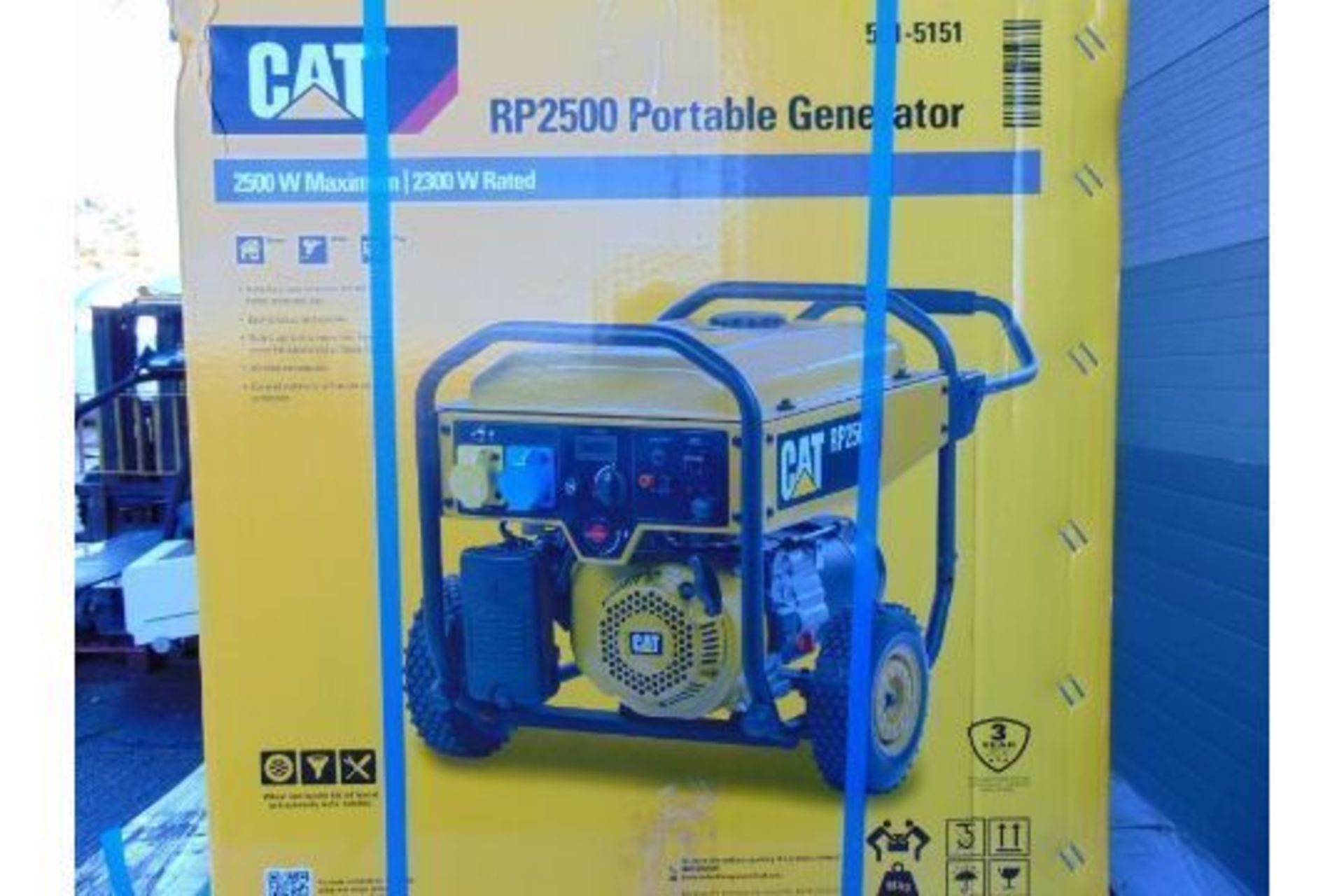 NEW and UNISSUED Caterpillar RP2500 (3.1 KVA) Industrial Petrol Generator Set - Bild 4 aus 5