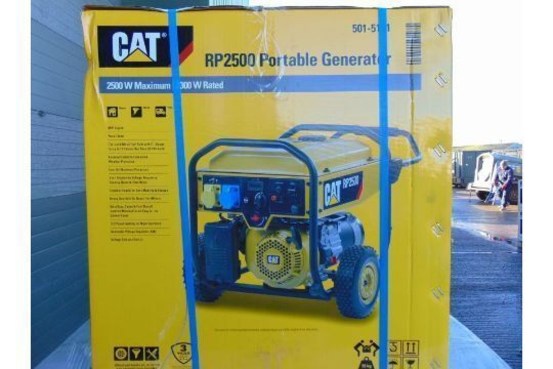 NEW and UNISSUED Caterpillar RP2500 (3.1 KVA) Industrial Petrol Generator Set - Bild 2 aus 5