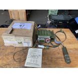 SEIMANS PDRM82D POETABLE RADIAC METER FROM MOD IN ORIGINAL BOX WITH INSTRUCTIONS