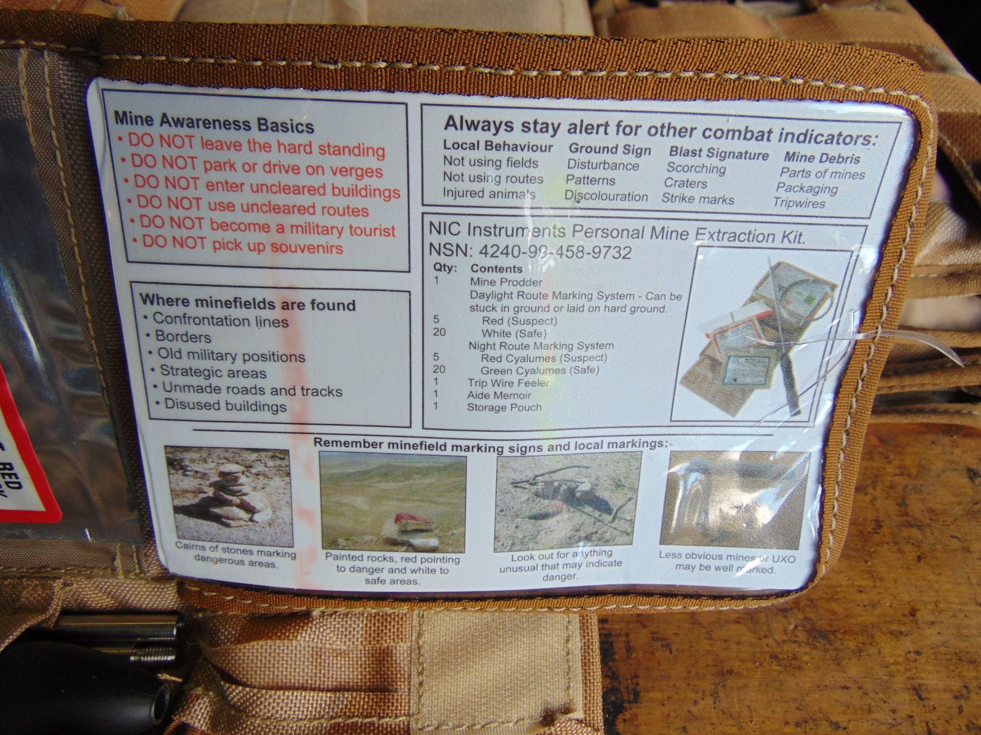 Q 10x Personal Mine Extraction Kits Gulf War Issue - Bild 6 aus 8