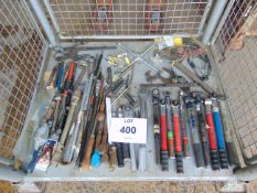 Stillage of Assorted Tools - Chisels, Files, Torque Wrench etc.