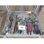 Stillage of Assorted Tools - Chisels, Files, Torque Wrench etc.