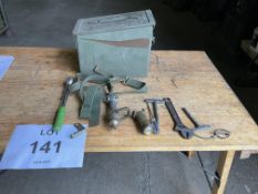 AMMO BOX WITH TOOLS STRAPS ETC