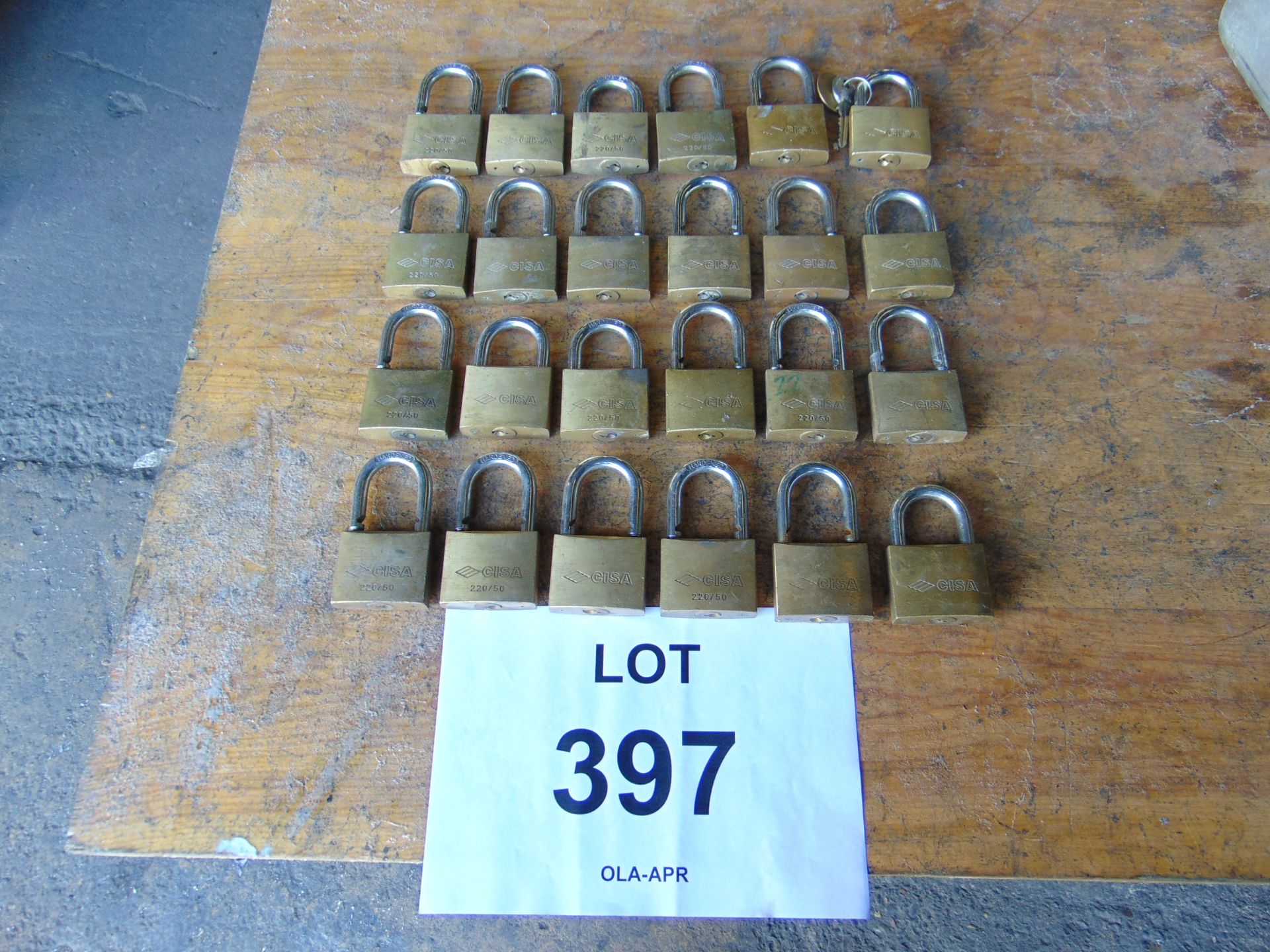 24 x CISA Brass Padlocks