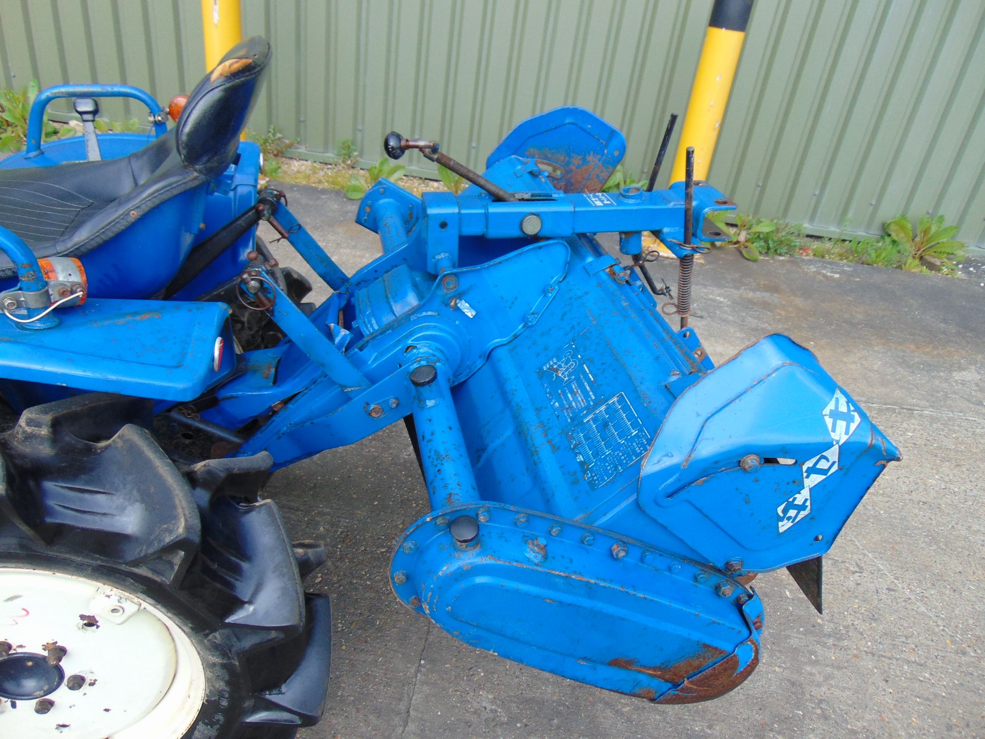 Iseki 1410 4x4 Diesel Compact Tractor c/w Rotavator 592 hrs, - Image 15 of 17