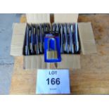 24 x New Sealey Padlock w/ Brass Cylinder - Long Shackle 60mm - in Original Packaging