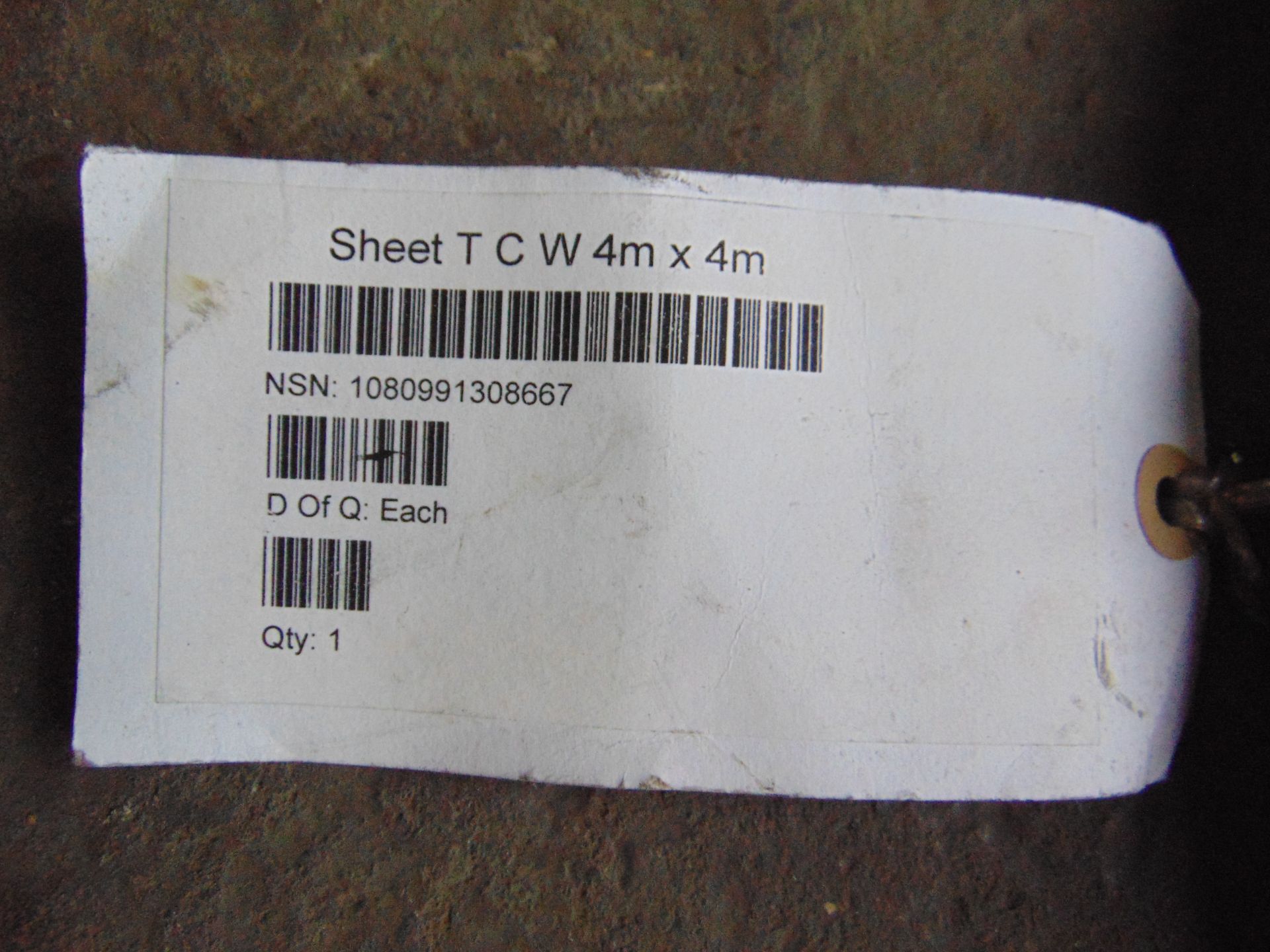 1 x New Unissued 4m x 4m Tarpaulin Sheet - Image 3 of 3