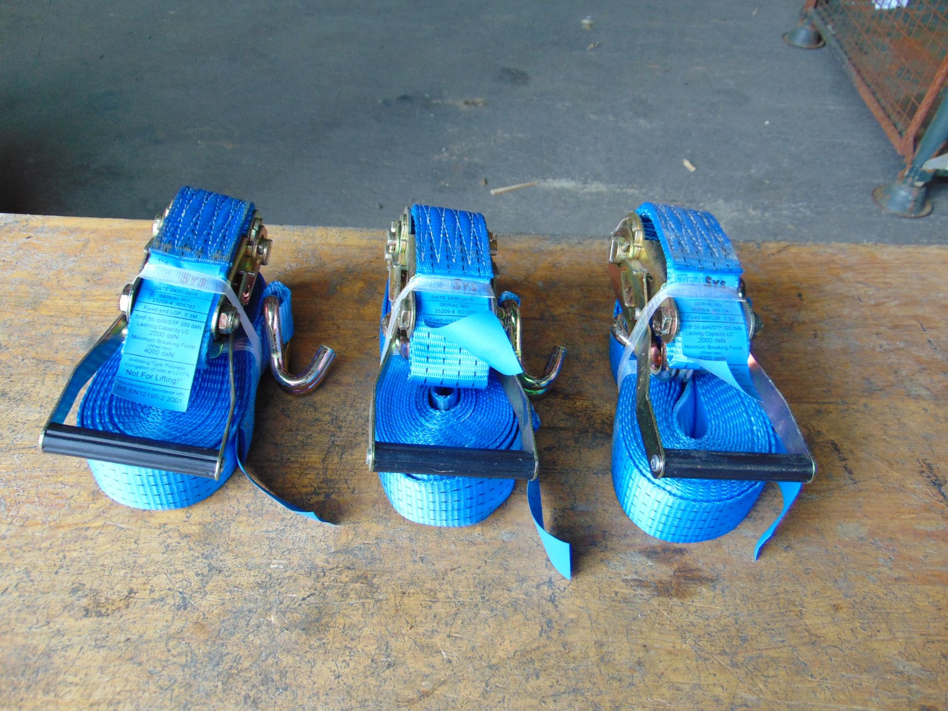 3 x New / Unused Transport Load Ratchets & Straps - Image 2 of 5