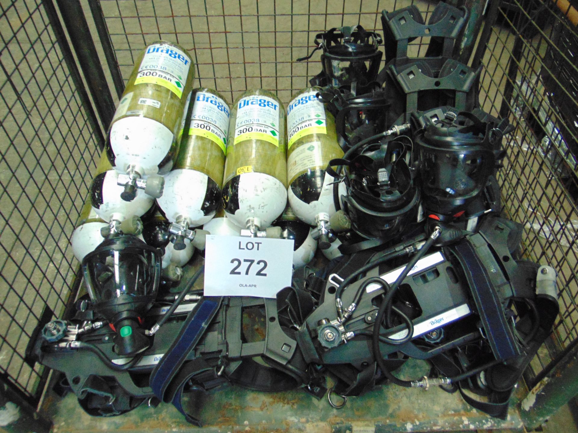 5 x Drager PSS 7000 Self Contained Breathing Apparatus w/ 10 x Drager 300 Bar Air Cylinders - Image 19 of 22