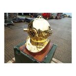 Replica Full Size U.S. Navy Mark V Brass Diving Helmet