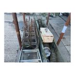 1X STILLAGE ALUMINIUM STEP LADDER CVRT EXHAUST COVERS DELIVERY HOSE TOOLS ETC.