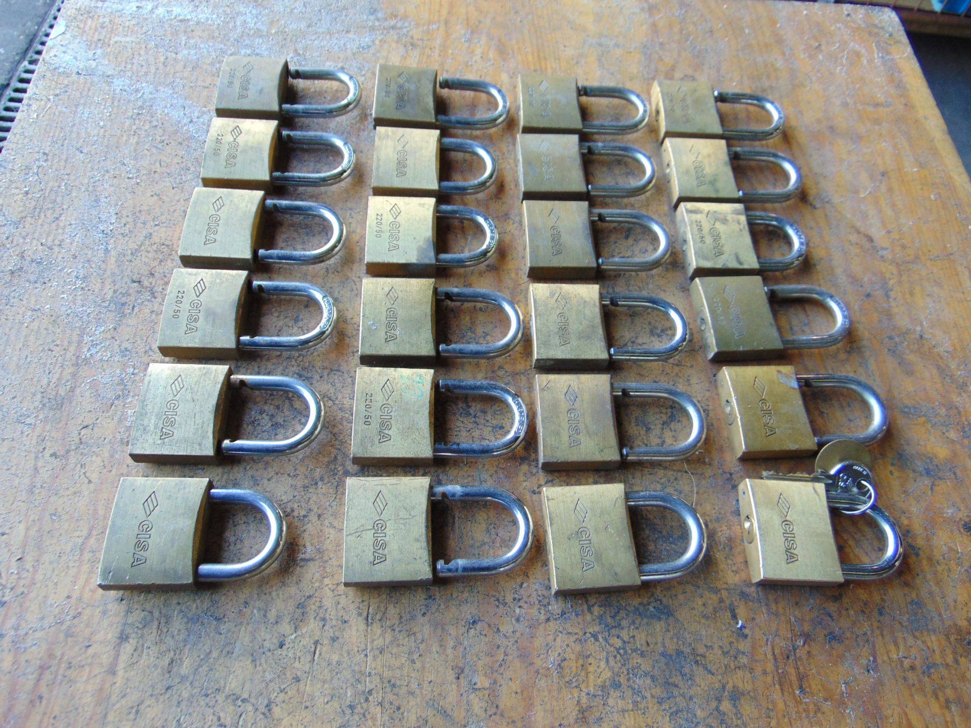 24 x CISA Brass Padlocks - Image 3 of 5