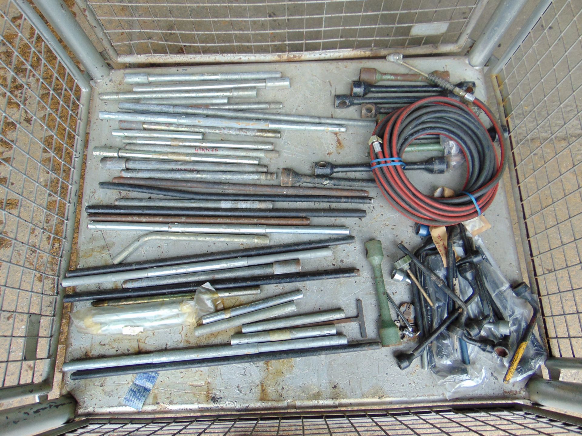 1 x Stillage Assortment of Tools, Wheel Wrenches, Air Line Etc - Image 2 of 5