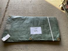 NEW UNISSUED 4M X4M TARPAULIN SHEET