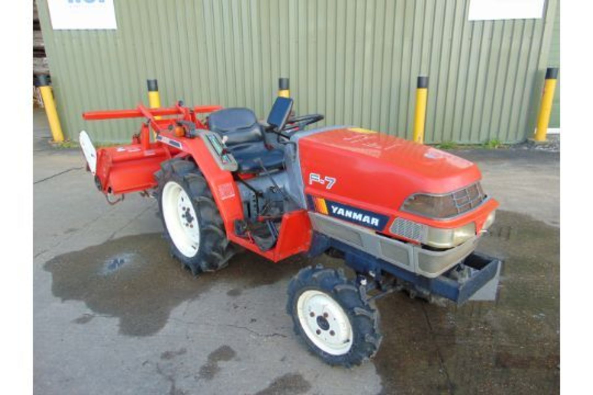 Yanmar F-7 4 x 4 Diesel Compact Tractor c/w RSA-1303 Rotorvator - Image 2 of 28
