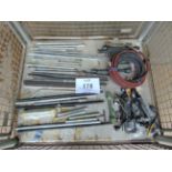 1 x Stillage Assortment of Tools, Wheel Wrenches, Air Line Etc