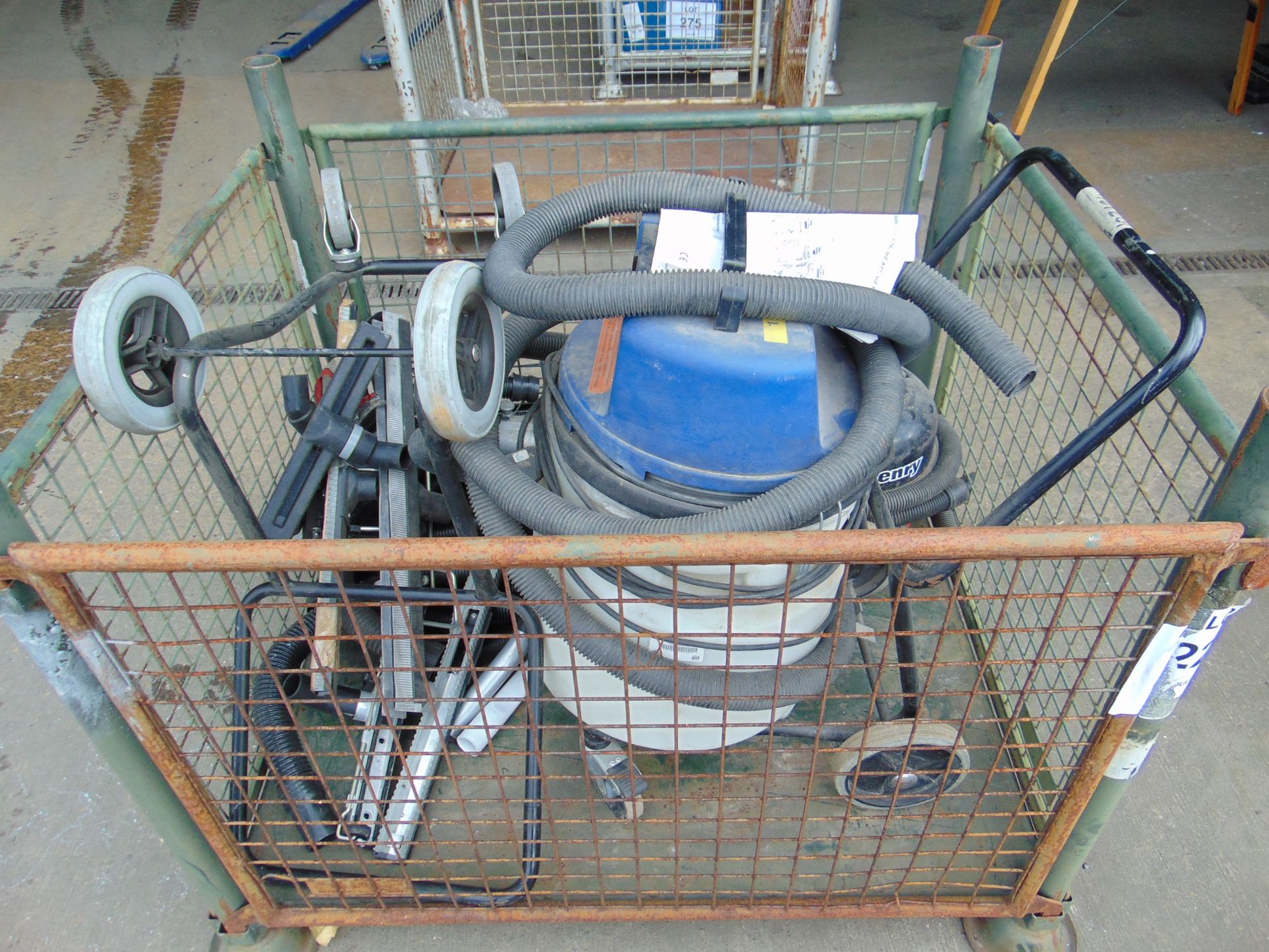 1 x Euroclean Shop Vacuum & Henry Vacuum w/ Trolley, Piping, Various Attachments etc. - Image 11 of 11