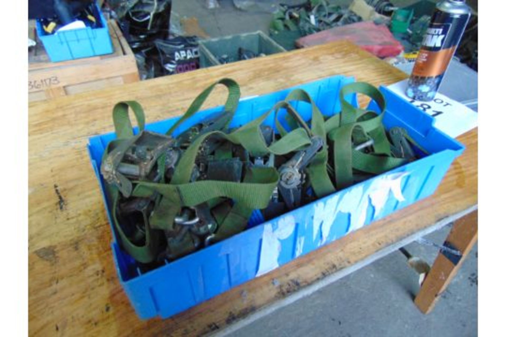 10 x Ratchet Load Straps from MoD - Image 2 of 3