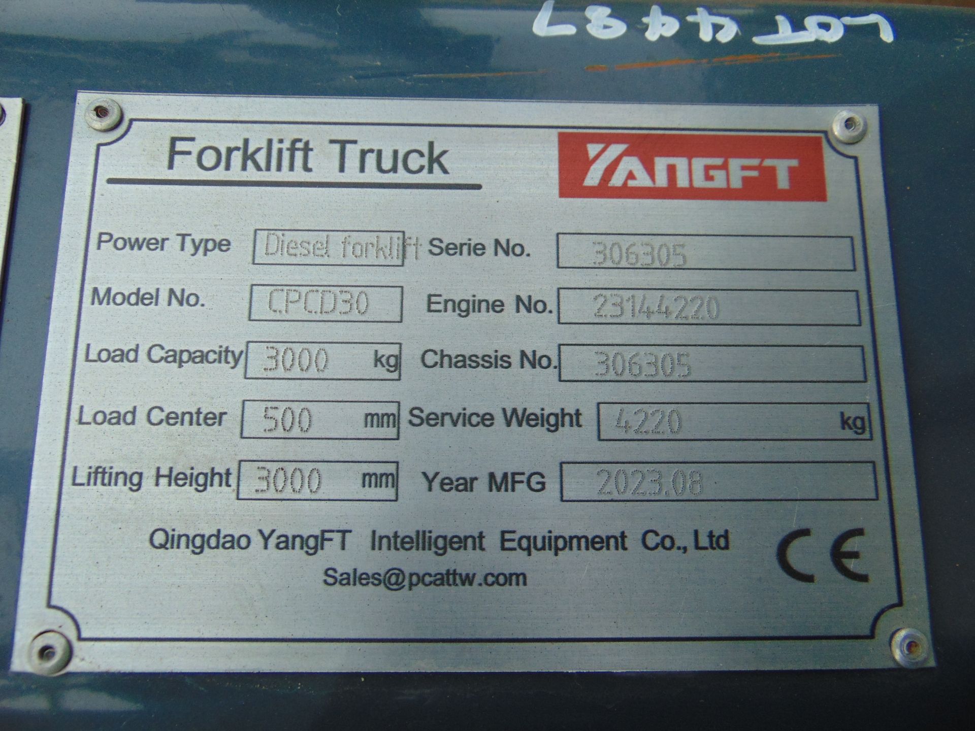 NEW UNUSED 2023 YangFT CPCD 30 K-Series II Diesel Fork Lift Truck - Image 38 of 40