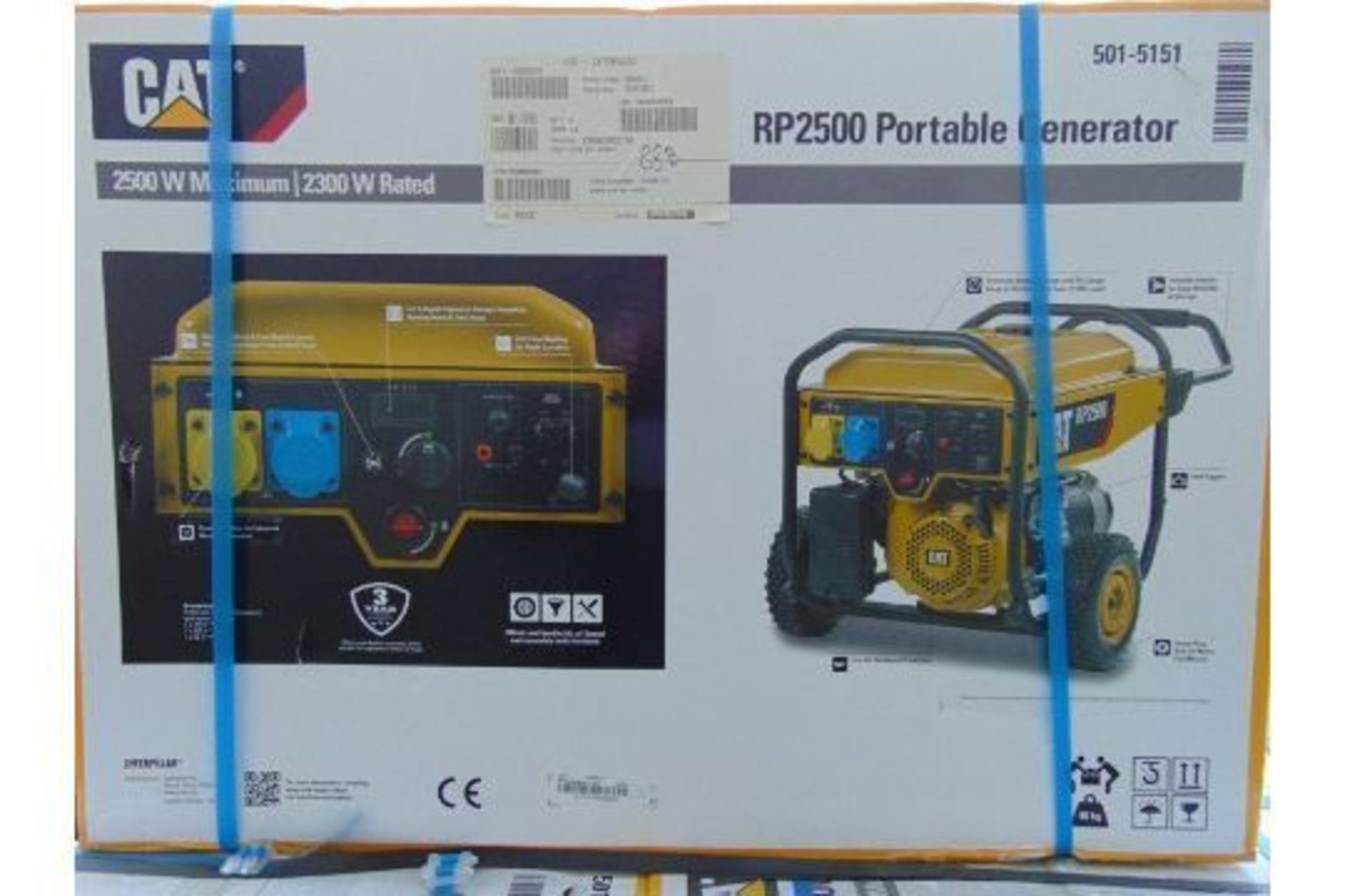 NEW and UNISSUED Caterpillar RP2500 (3.1 KVA) Industrial Petrol Generator Set - Bild 3 aus 5