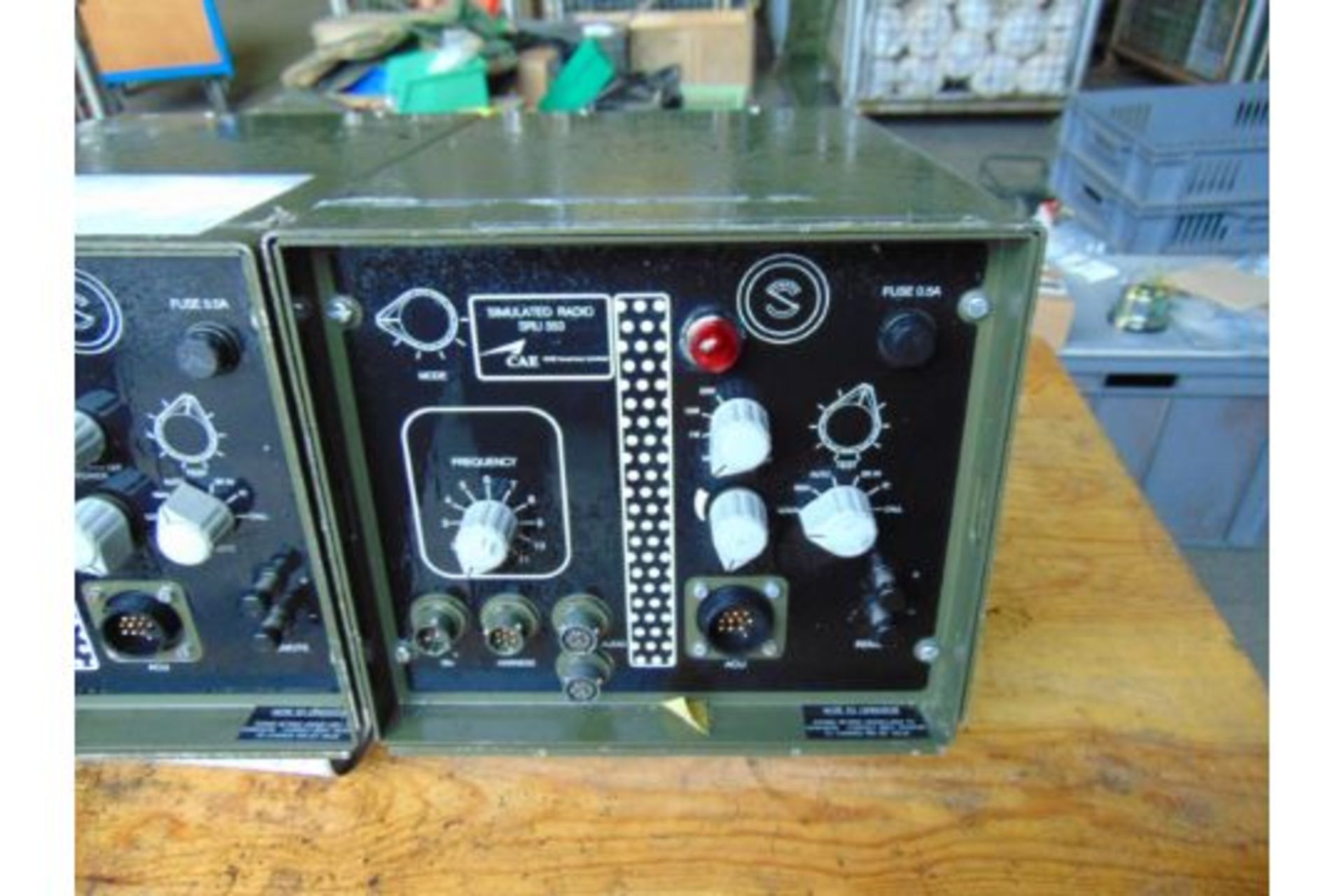 2 x UK/RT 353 VHF Simulated Radio for Land Rover Etc Vehicle Installation and Training - Image 3 of 4