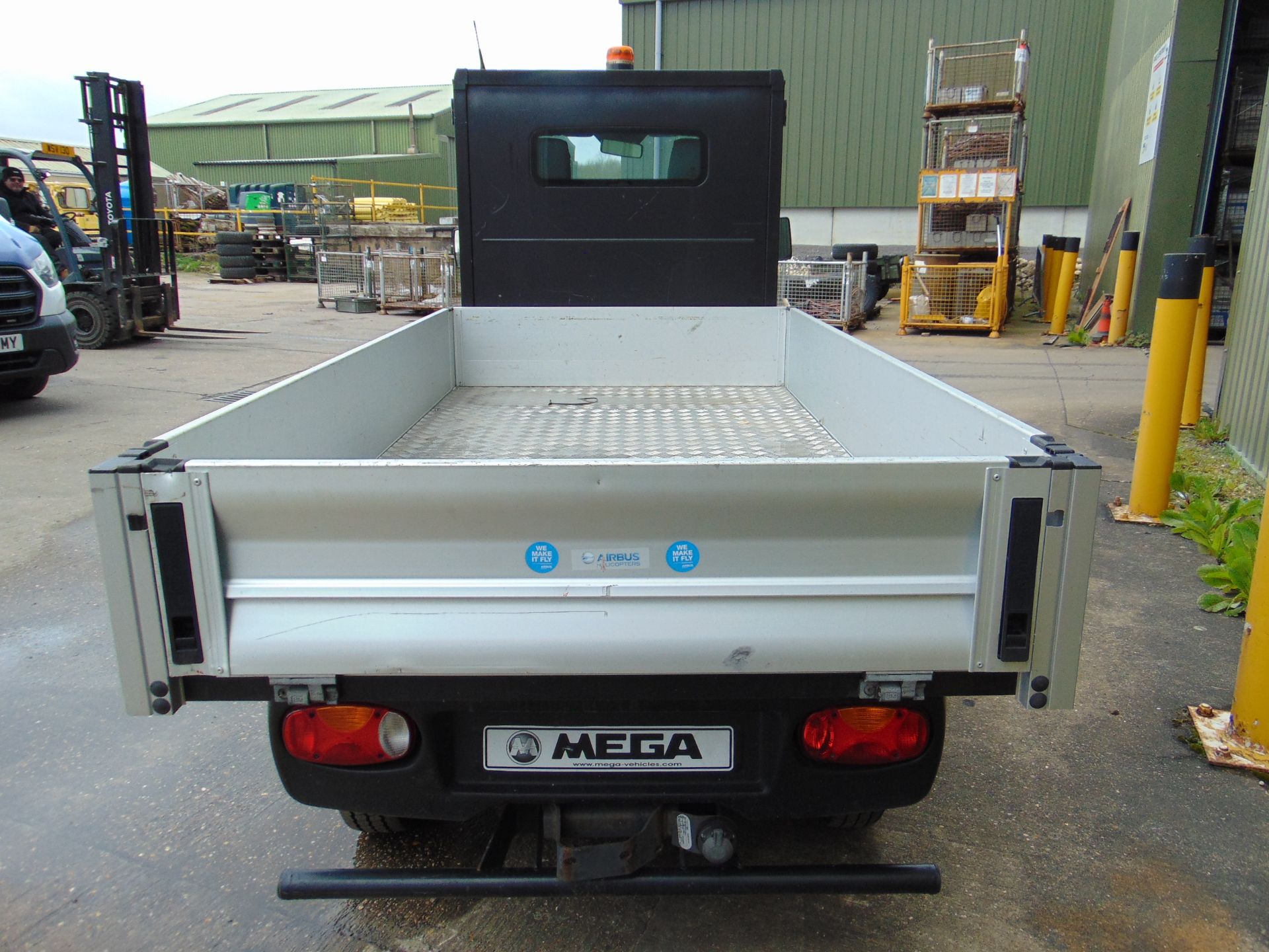 MEGA e-Worker Electric Utility Vehicle - Flat-Bed w/ Fold Down Sides - Image 12 of 43