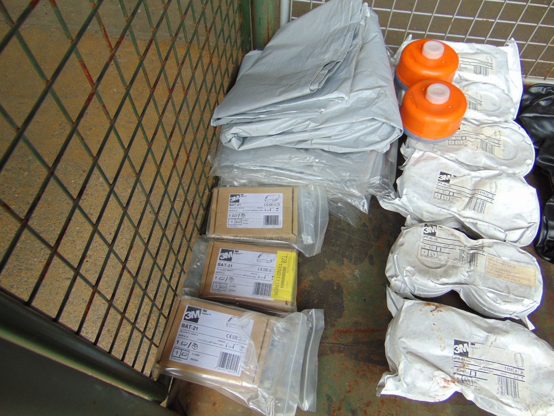 Stillage of 3M Filter Cartridges, Plastic Sheets, Camelback Personal Hydrator, HD Rubber Gloves etc. - Image 5 of 5